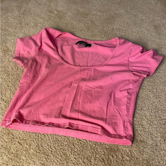 Scoop Neck Cropped Tee - Large - Picture 2 of 4